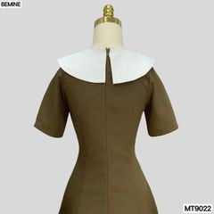 Đầm thiết kế cổ nơ tùng chữ A MT9022