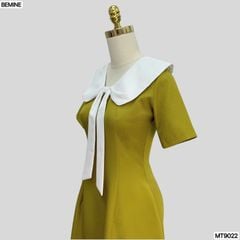 Đầm thiết kế cổ nơ tùng chữ A MT9022