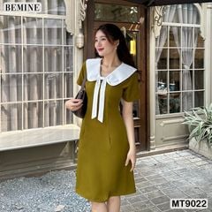 Đầm thiết kế cổ nơ tùng chữ A MT9022