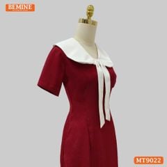 Đầm thiết kế cổ nơ tùng chữ A MT9022