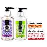  Combo Dầu gội ngừa rụng và sạch gàu dành cho tóc nhuộm Tinh Dầu Oải Hương Lavender 