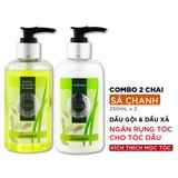  Combo Dầu gội Ngừa rụng và kích thích mọc tóc dành cho tóc dầu Sả Chanh Lemongrass 