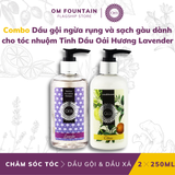  Combo Dầu gội ngừa rụng và sạch gàu dành cho tóc nhuộm Tinh Dầu Oải Hương Lavender 