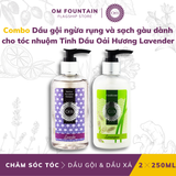  Combo Dầu gội ngừa rụng và sạch gàu dành cho tóc nhuộm Tinh Dầu Oải Hương Lavender 