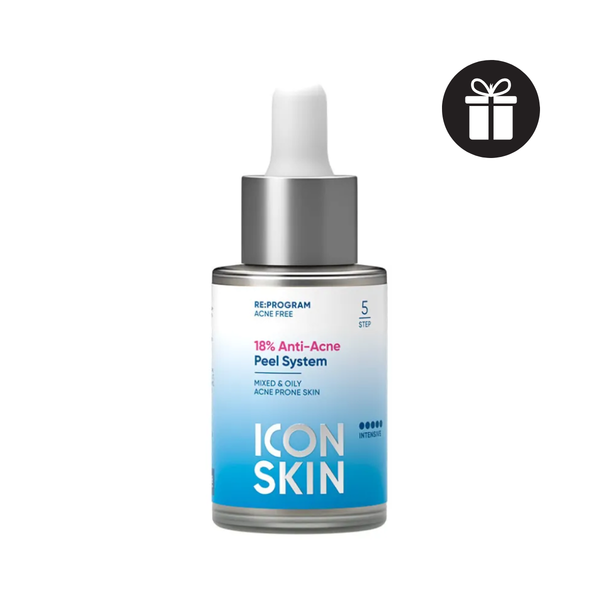 Peel Da Không Bong Cho Da Dầu Mụn Icon Skin 18% Anti-Acne Peel System