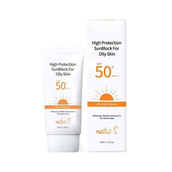 Kem Chống Nắng Medic S High Protection Sunblock For Oily Skin SPF50+ P Mỹ phẩm Midora