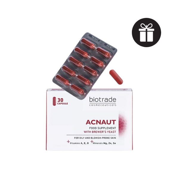 (TẶNG QUÀ) Viên Uống Trị Mụn Biotrade Acnaut Food Supplement