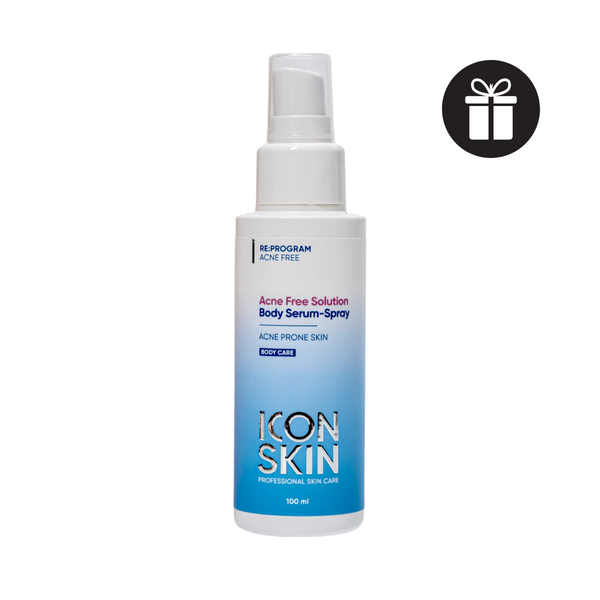 Xịt Trị Mụn Cơ Thể Icon Skin Acne Free Solution - Body Serum Spray