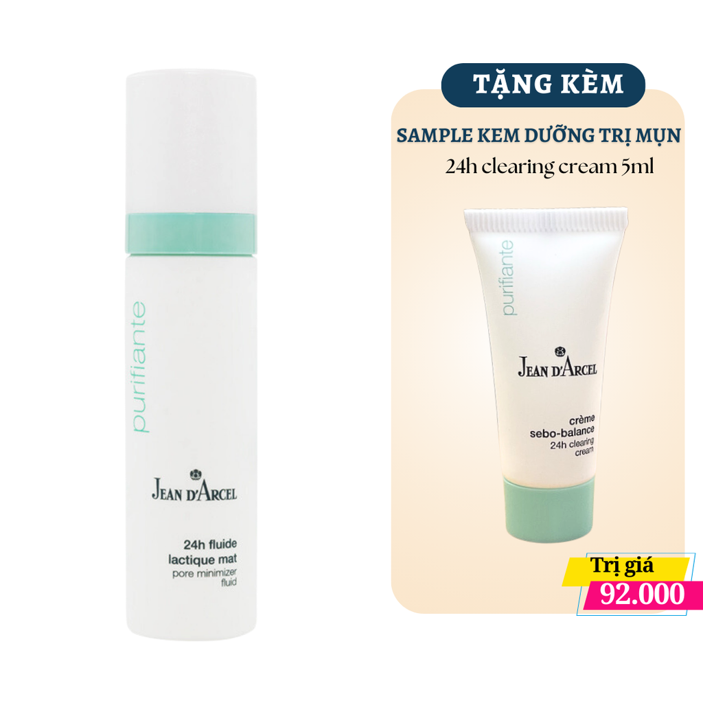 (TẶNG QUÀ) Sữa Dưỡng Cấp Ẩm, Se Khít Lỗ Chân Lông Jean D'Arcel Pore Minimizer Fluid (J112)