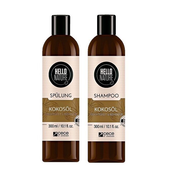 Cặp Dầu Gội Xả Chiết Xuất Dừa Hello Nature Kokosol