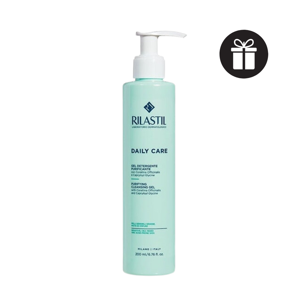 Sữa Rửa Mặt Dành Cho Da Dầu Mụn, Nhạy Cảm Rilastil Daily Care Purifying Cleansing Gel