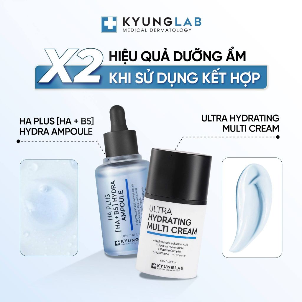 Tinh Chất Cấp Ẩm, Phục Hồi Da Kyunglab HA Plus Hydra Ampoule – Dược mỹ ...