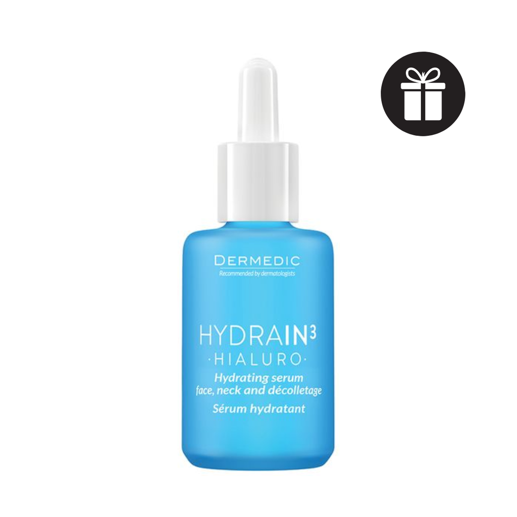 Tinh Chất Cấp Ẩm Chuyên Sâu Dermedic Hydrain Hialuro Hydrating Serum Face, Neck And Decolletage
