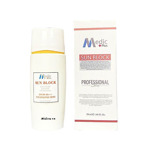 (TẶNG QUÀ) Kem Chống Nắng Trị Liệu Medic Roller Medic Plus Sun Block SPF/PA 40+++