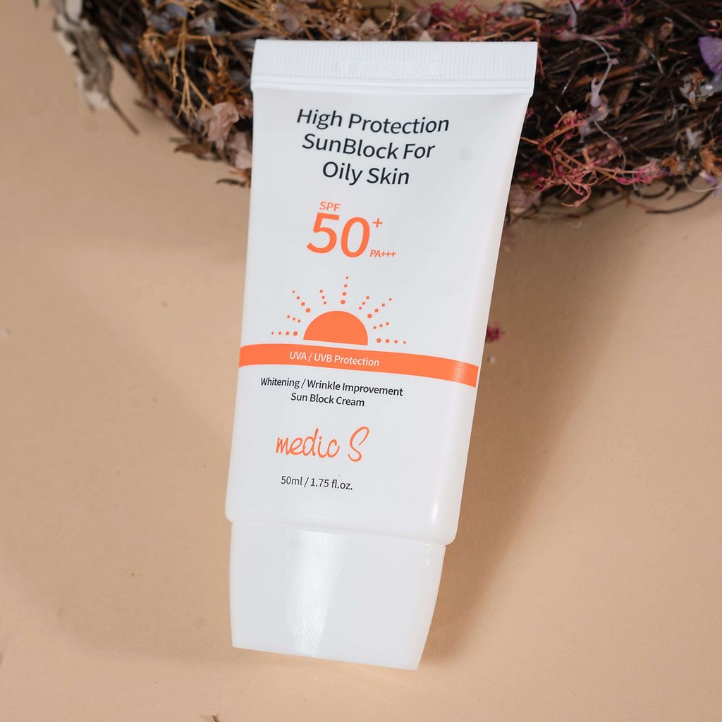 Kem Chống Nắng Medic S High Protection Sunblock For Oily Skin SPF50+ P Mỹ phẩm Midora