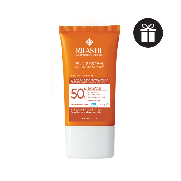 Kem Chống Nắng Cấp Ẩm Rilastil Sun System Velvet Touch Moisturizing Cream SPF50