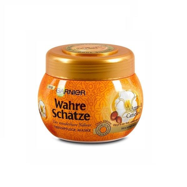 Ủ Tóc Garnier Wahre Schätze Tinh Dầu Argan & Hoa Camelia Cho Tóc Khô & Hư Tổn
