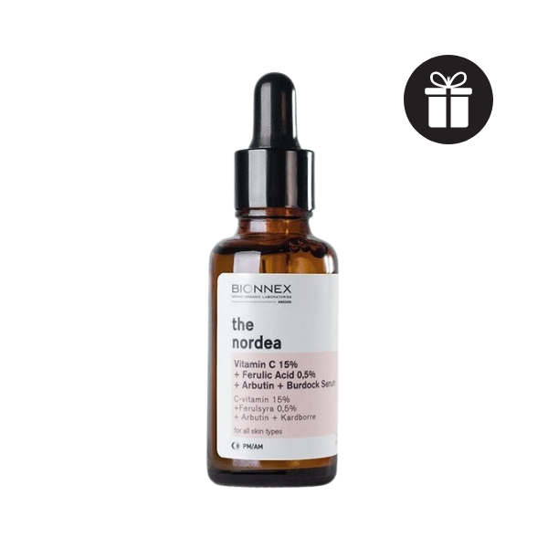 (GIẢM GIÁ 25%) Tinh Chất Dưỡng Trắng Da Bionnex The Nordea Vitamin C 15% Ferulic Acid 0,5% Arbuti Burdock Serum