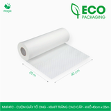  MHP4TC - 40cm x 25m - Cuộn giấy tổ ong - Kraft trắng Cao Cấp 