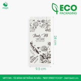  TÚI GIẤY BÁNH MÌ IN SẴN HỌA TIẾT NHIỀU MẪU - 24x9.5x4.5 cm 