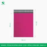  MT4HS2 - 28x42 cm - Túi nilon đóng hàng - 2 lớp - Hồng cánh sen 