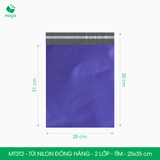  MT3T2 - 25x35 cm - Túi nilon đóng hàng - 2 lớp - Tím 