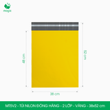  MT5V2 - 38x52 cm - Túi nilon đóng hàng - 2 lớp - Vàng 