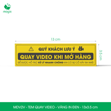  MDVxx - Tem dán quay video - Nhiều màu 