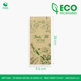  TÚI GIẤY BÁNH MÌ IN SẴN HỌA TIẾT NHIỀU MẪU - 24x9.5x4.5 cm 