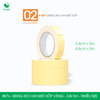  BK7x - Băng keo 2 mặt xốp vàng - Độ dài 5m - Nhiều size 