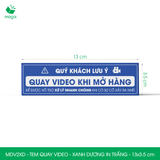  MDVxx - Tem dán quay video - Nhiều màu 