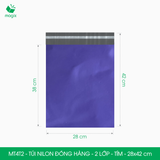  MT4T2 - 28x42 cm - Túi nilon đóng hàng - 2 lớp - Tím 