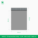 MT5XC2 - 38x52 cm - Túi nilon đóng hàng - 2 lớp - Xám chuột 
