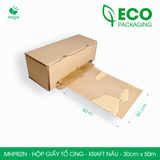  MHPB2N - 30cm x 50m - Hộp giấy kraft tổ ong - Kraft nâu 
