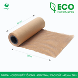  MHP5N - 40cm x 50m - Cuộn giấy tổ ong - Kraft nâu Cao Cấp 
