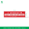  MDV2D - Tem dán quay video - Đỏ in trắng - 13x3,5 cm 