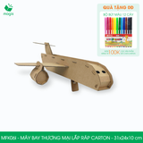  MFK06I - Máy bay thương mại lắp ráp bằng carton - 31x24x10 cm 
