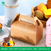  MFQ2N - Hộp giấy Kraft quai xách - Nâu - 20x10x10 cm 