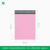  MT4HP2 - 28x42 cm - Combo 100 túi nilon đóng hàng - 2 lớp - Hồng phấn 