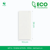  MFT1A - Túi bánh mì trắng - 24 x 9,5 x 4,5 cm 