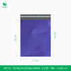  MT1T2 - 17x30 cm - Túi nilon đóng hàng - 2 lớp - Tím 