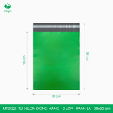 MT2XL2 - 20x30 cm - Túi nilon đóng hàng - 2 lớp - Xanh lá 