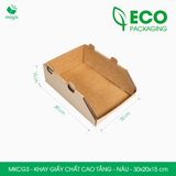  MKCG3 - Khay giấy chất cao tầng - Nâu - 30x20x15 cm 