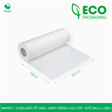  MHP3TC - 30cm x 100m - Cuộn giấy tổ ong - Kraft trắng Cao Cấp 