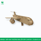  MFK06I - Máy bay thương mại lắp ráp bằng carton - 31x24x10 cm 
