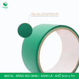  BKS1XL - Băng keo Simili - Xanh Lá - Khổ 5cm x 7m - 6 cuộn/cây 