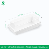  MFHPxT - Hộp giấy kraft thực phẩm - Nắp PET - Trắng - Nhiều Size 