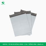  MT6TX2 - 45x60 cm - Túi nilon đóng hàng - 2 lớp - Trắng xám 