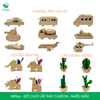  MFKxx - Mô hình lắp ráp bằng giấy carton - Nhiều mẫu 