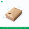  MFHG5N - Hộp giấy thực phẩm - Nắp gài - Nâu - 2000ml 